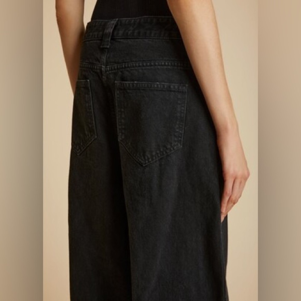 KHAITE Black Wide Leg Pants - Picture 3 of 6
